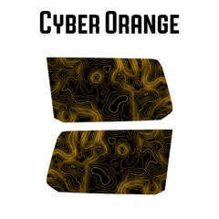 Topographic Rear Window Map Overlays V3 (Perforated) - 2024+ Land Cruiser / GX 550