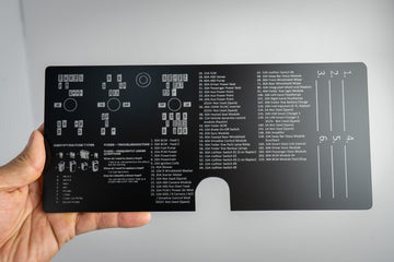Acrylic Laser Series Fuse Box Lid Label Plate - 2021+ Bronco