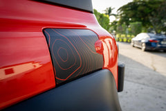 Printed Series Stealth Topo Fuel Door Overlay - 2021+ Bronco - StickerFab