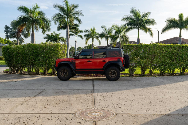 Printed Series Stealth Topo Fuel Door Overlay - 2021+ Bronco - StickerFab