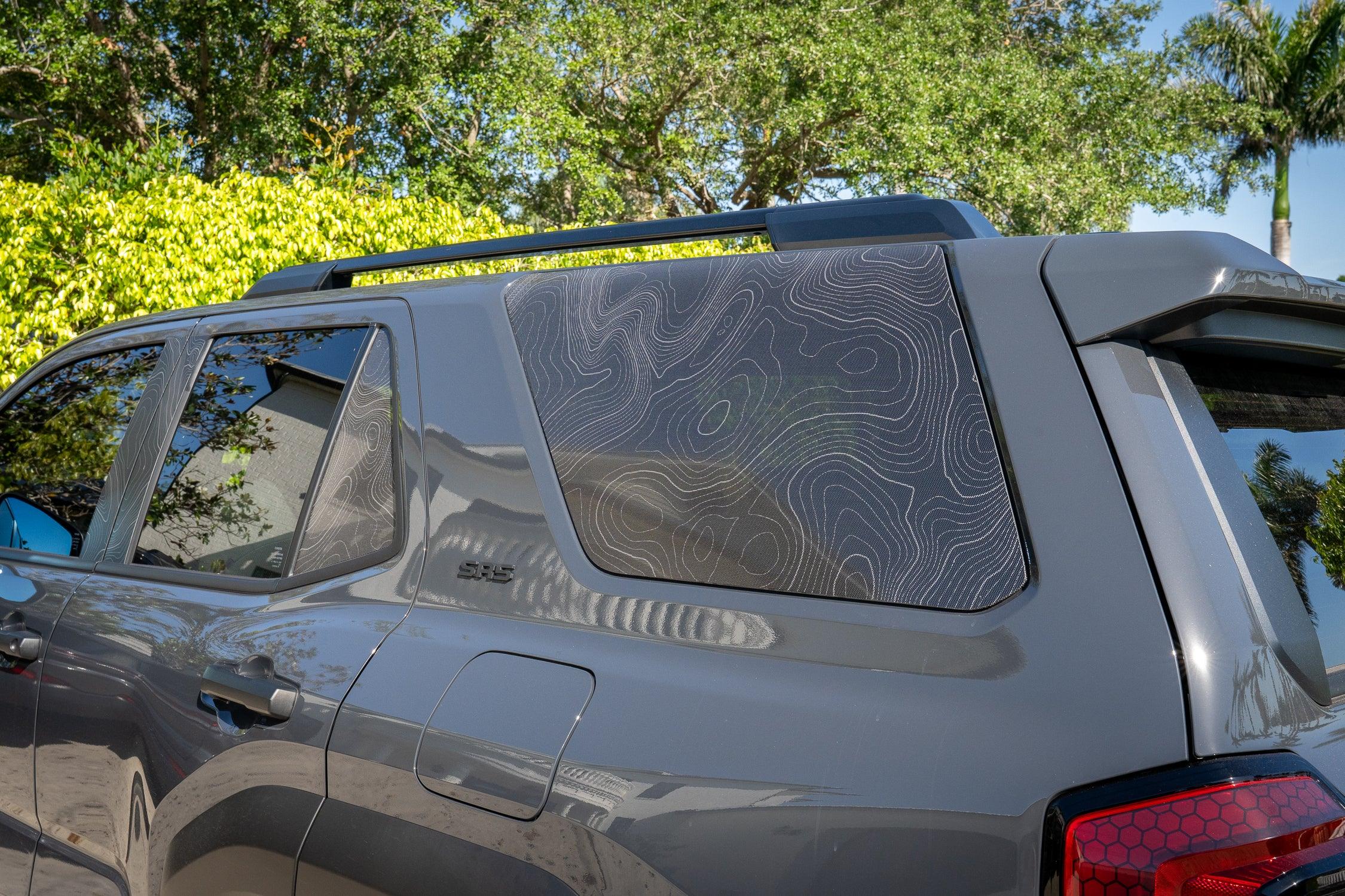 4runner Rear Glass Drop 2025 Toyota 4Runner Topographic Rear Window Overlay | StickerFab