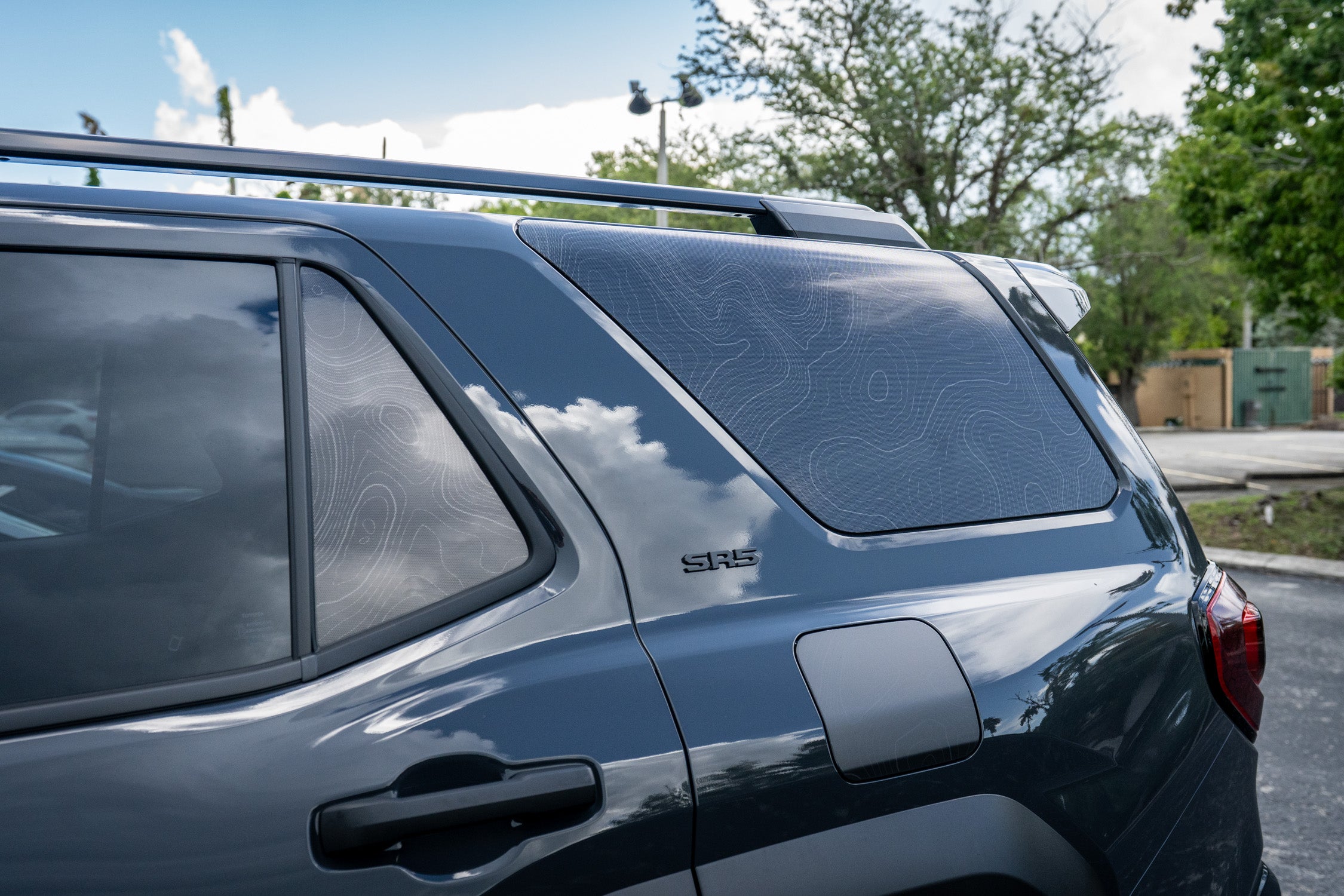 4runner Rear Glass Drop 2025 Toyota 4Runner Topographic Rear Window Overlay | StickerFab