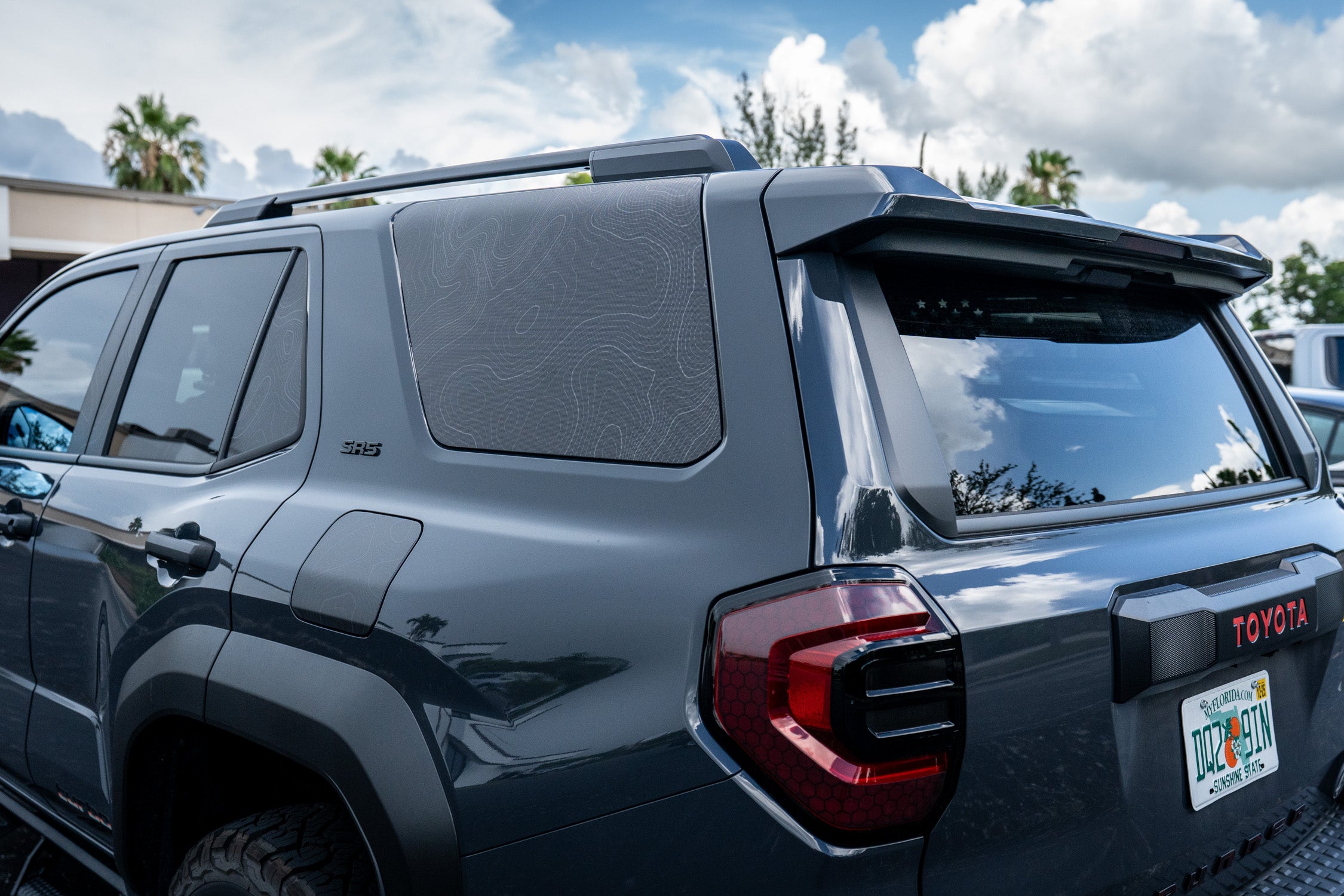 4runner Rear Glass Drop 2025 Toyota 4Runner Topographic Rear Window Overlay | StickerFab
