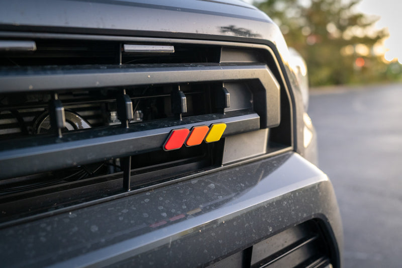 StickerFab Tri Color TRD Style Grille Emblem Version 2- 2024+ Tacoma/ 2025+ 4Runner