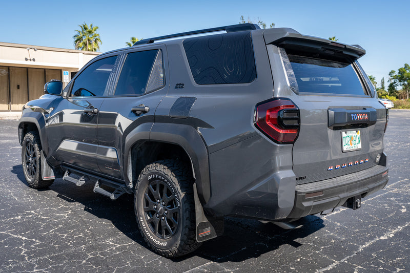 Topographic Sliding Rear Window Trim Overlays - 2025+ 4Runner