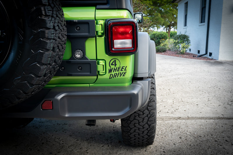 4 Wheel Drive Decal fits Jeep Wrangler / Gladiator / Willys ...