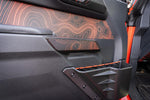 Topo Interior Front Door Grab Handle Overlay Kit (Printed + Laser Series) - 2021+ Bronco - StickerFab