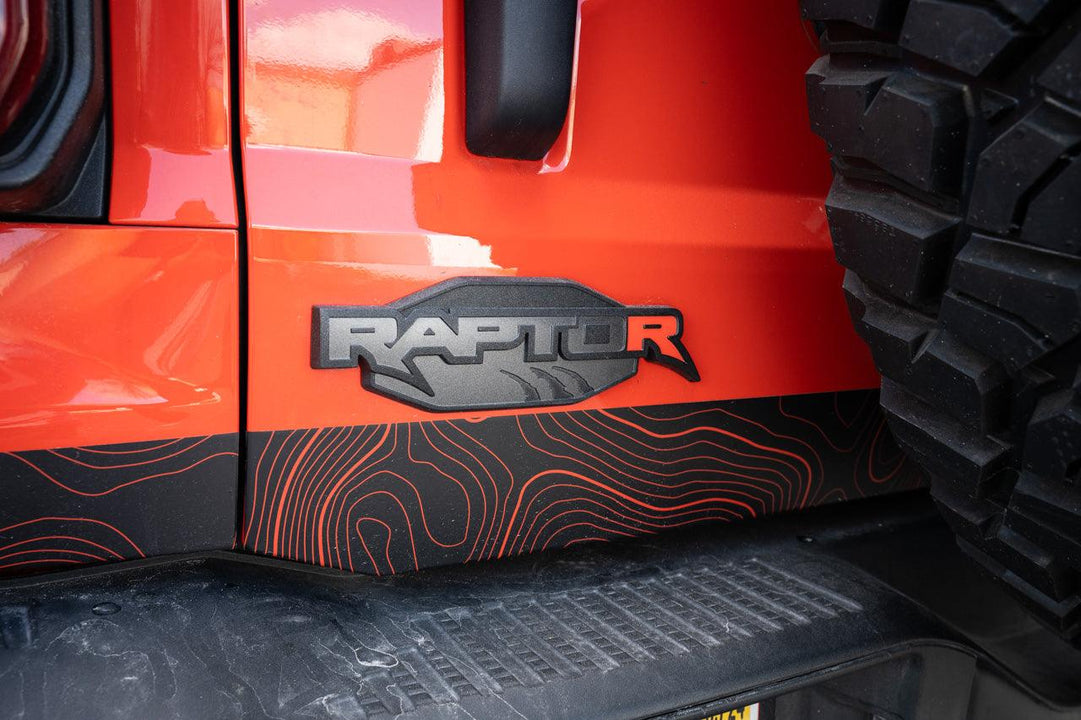 R Inlay for Tailgate Emblem - 2022+ Bronco Raptor - StickerFab