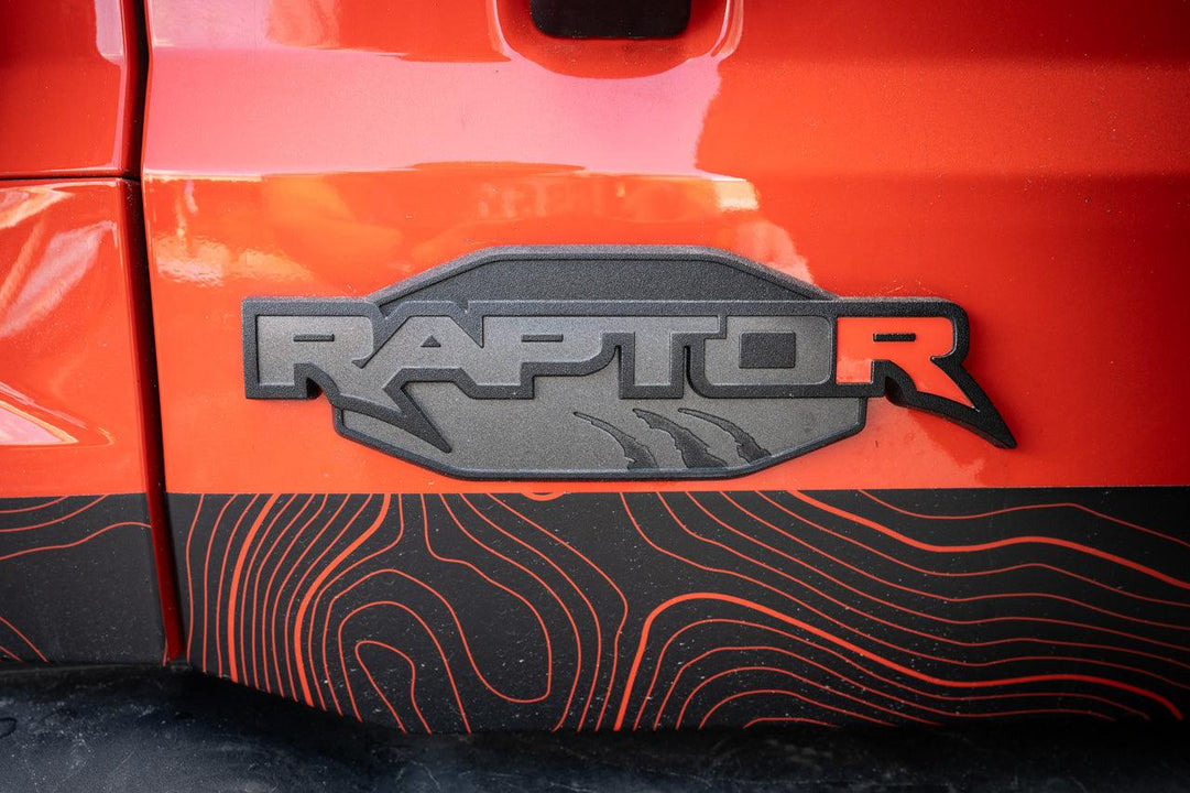 R Inlay for Tailgate Emblem - 2022+ Bronco Raptor - StickerFab