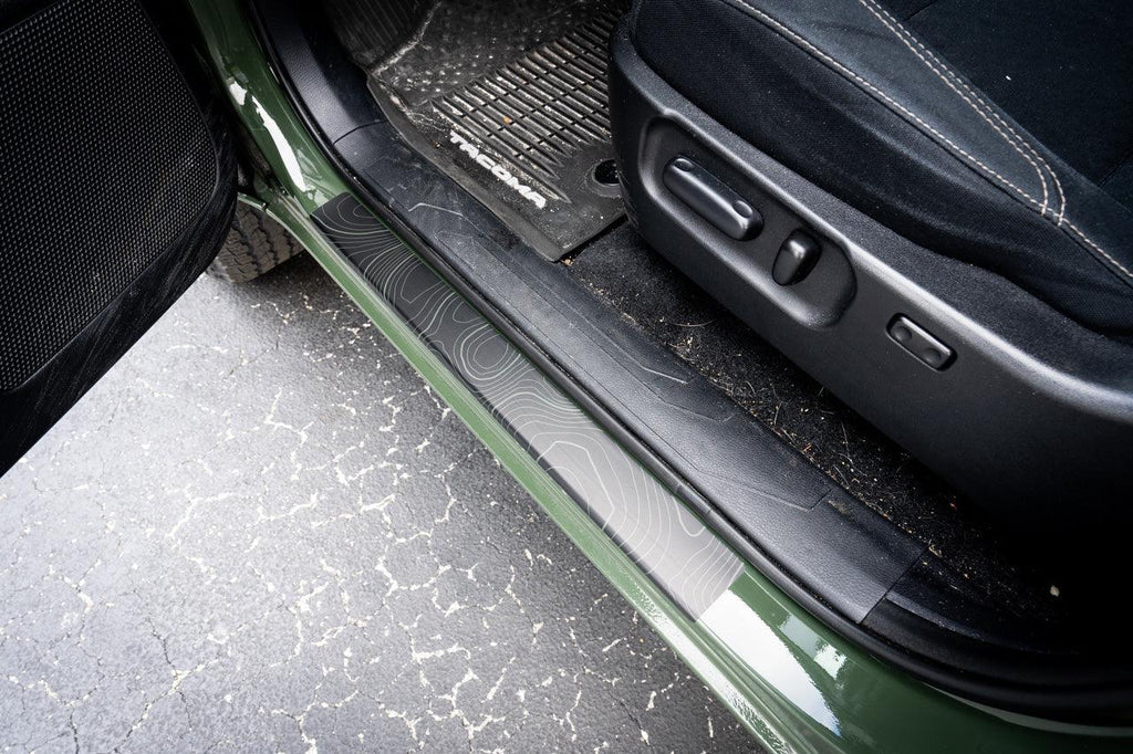 20162023 Double Cab Topo Door Sill Protectors StickerFab