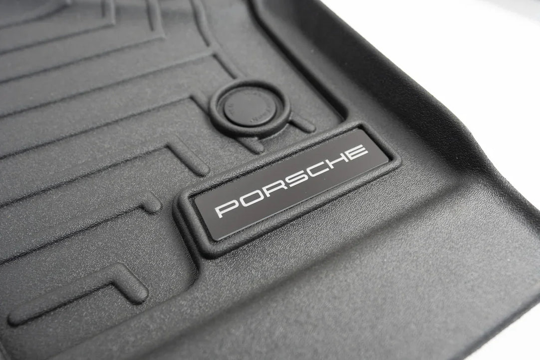Porsche Logo Emblem for Weathertech All Weather Floor Mats (Single) - Porsche 911 Cayman Cayenne Boxter Macan Taycan