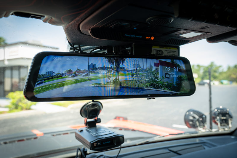 Wolfbox G900 4K + 2.5K Touch Screen Rear View Mirror with Dashcam - Universal