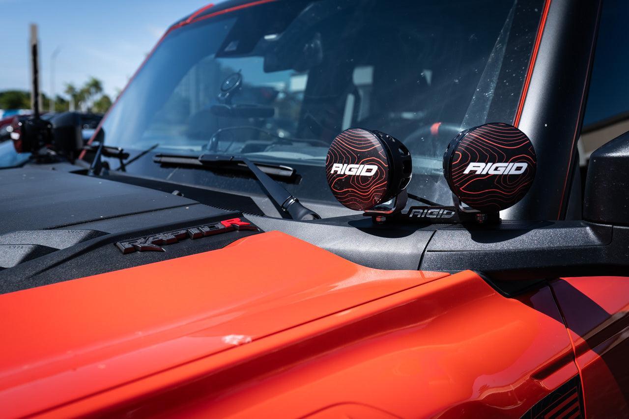 Bronco Raptor R Logo 2022+ Bronco Raptor R Inlay for Hood Emblems | StickerFab