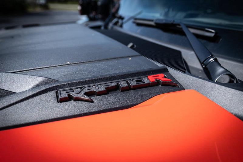 Bronco Raptor R Logo 2022+ Bronco Raptor R Inlay for Hood Emblems | StickerFab
