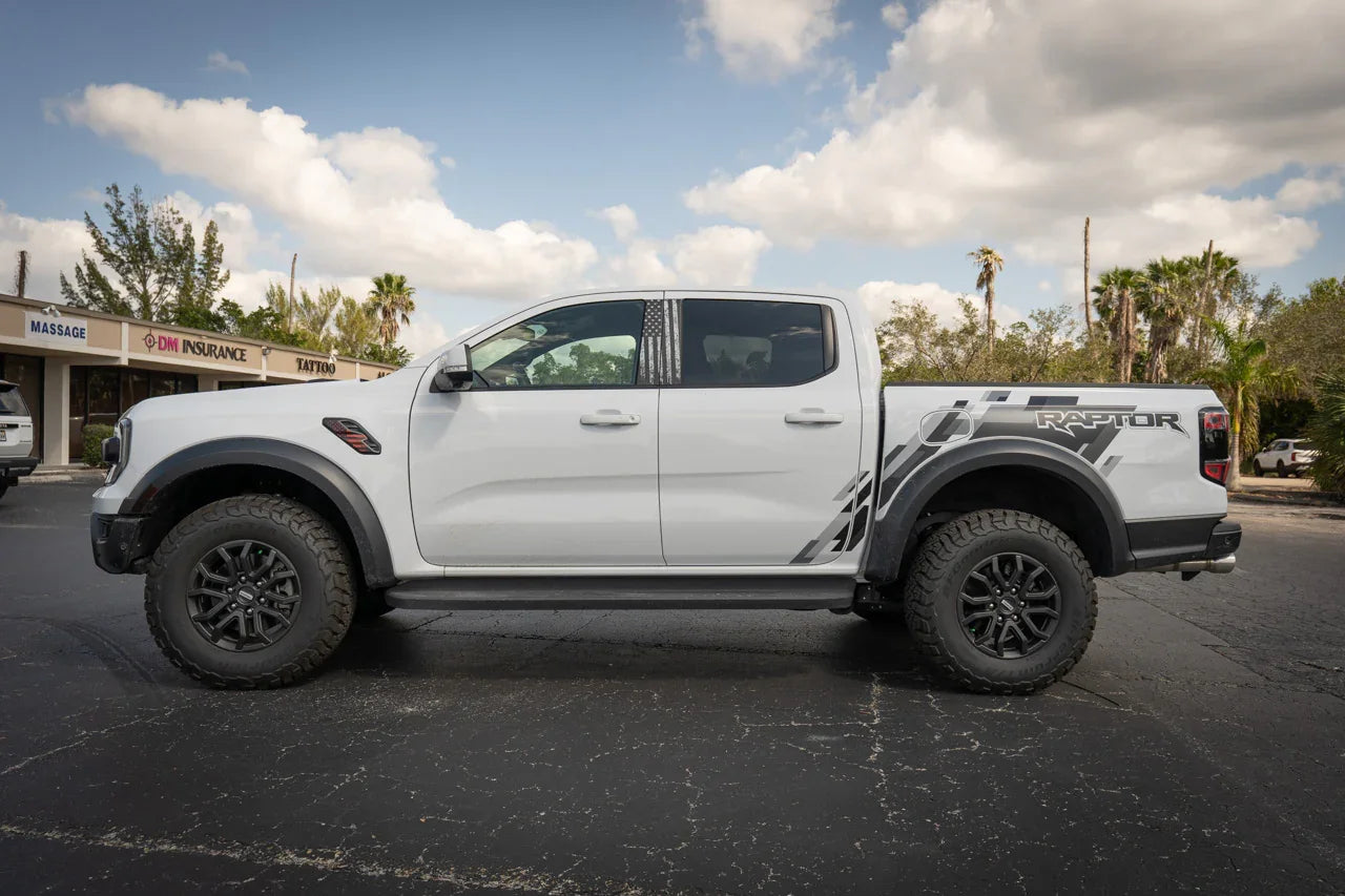2024+ Ranger Raptor American Flag Fender Overlays | StickerFab