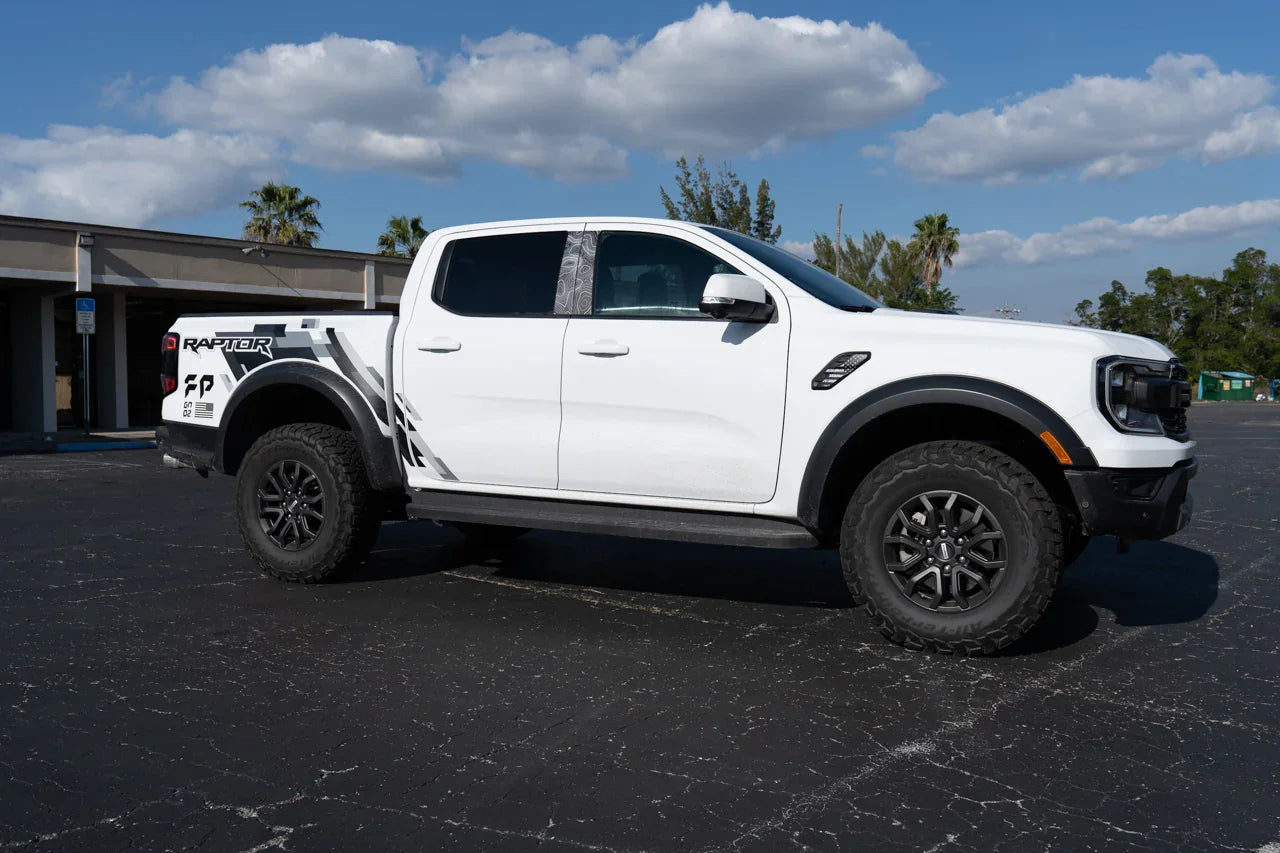 2024+ Ranger Raptor FP GN 02 Fender Decals with American Flags | StickerFab