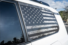 American Flag Rear Window Overlays V2 (Perforated) - 2024+ Land Cruiser / GX 550