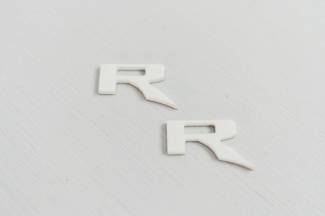 R Inlay for Hood Emblems - 2022+ Bronco Raptor - StickerFab