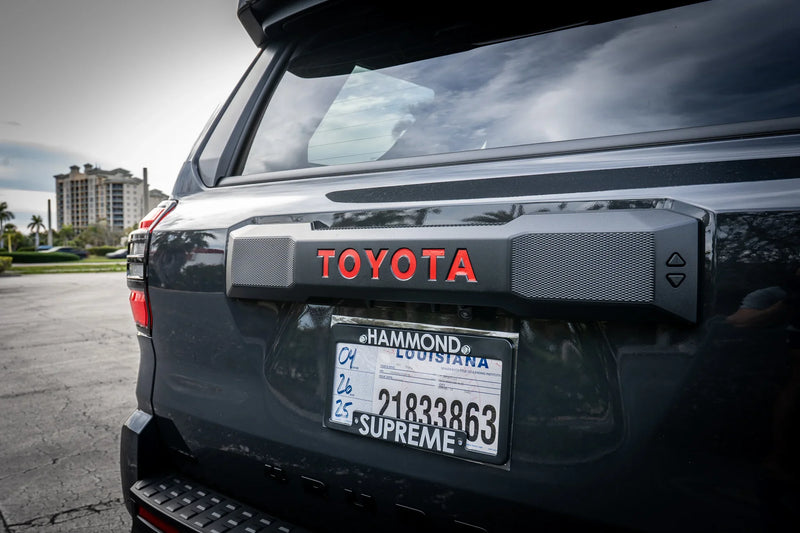 2025 Toyota 4Runner Glossy Black Tailgate Emblem Insert – OEM PT948-89253-12, Made In Japan