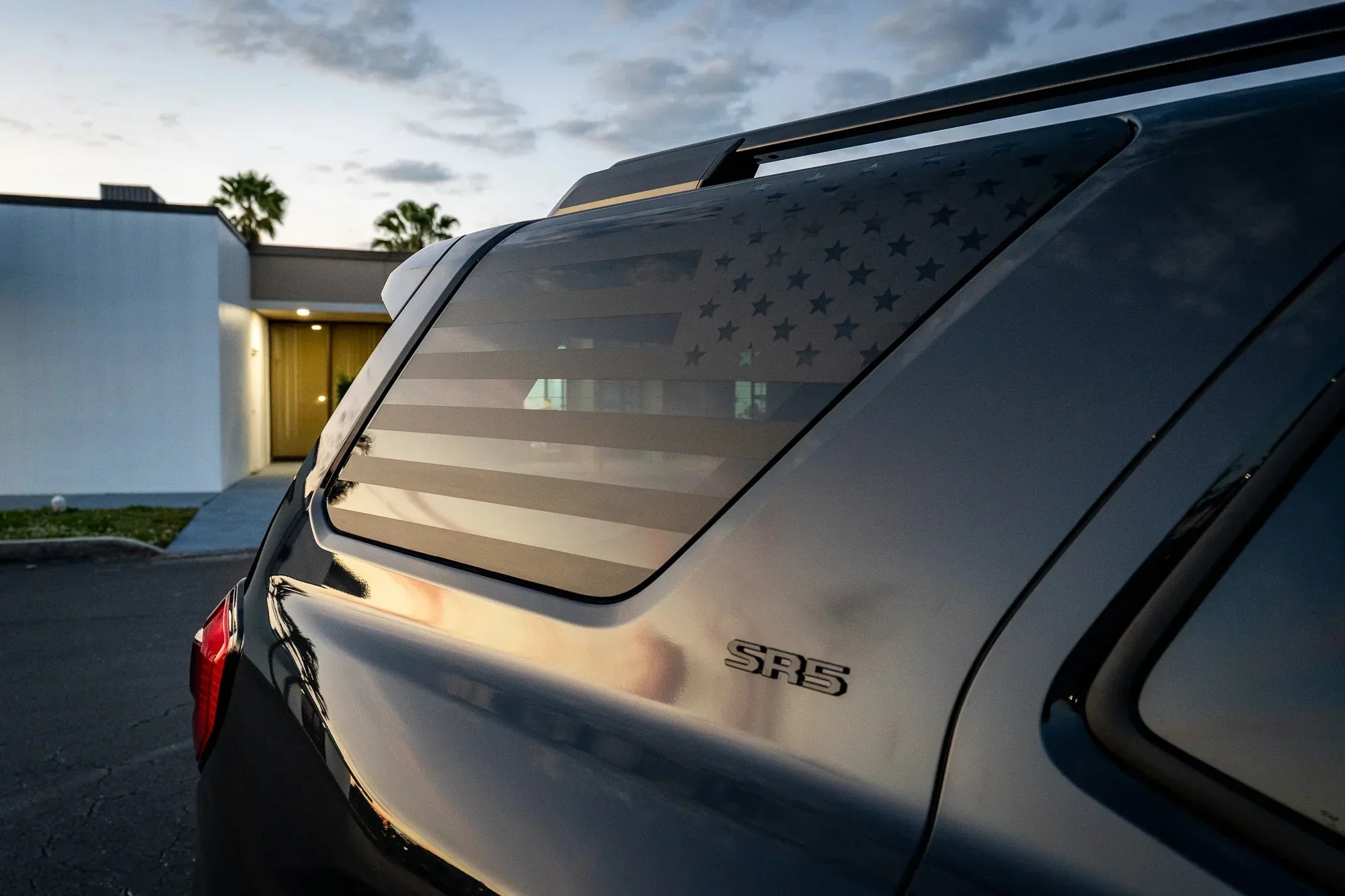Sco Flag On Rear Window 2025+ Toyota 4Runner Rear American Flag Overlay Kit | StickerFab