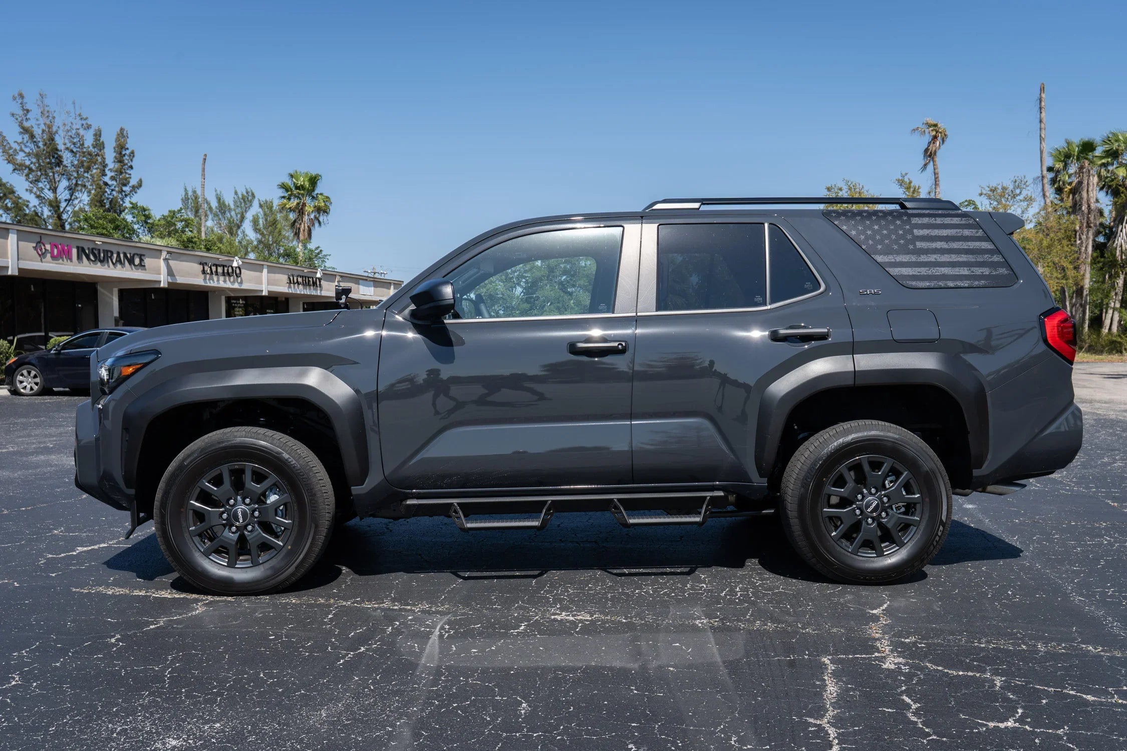 4runner Sticker 2025 4Runner American Flag Rear Window Decal Kit V2 Perforated | StickerFab