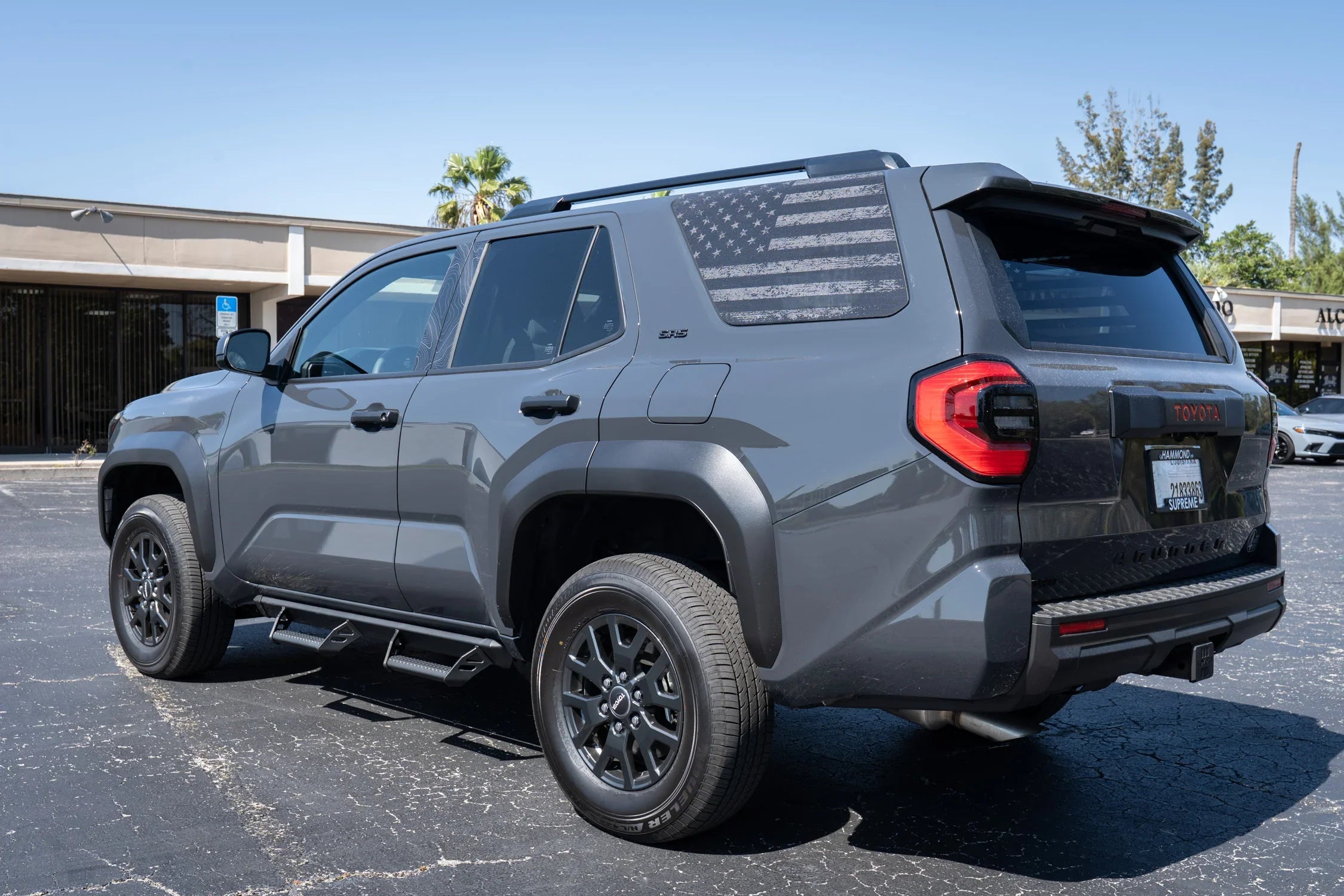 4runner Sticker 2025 4Runner American Flag Rear Window Decal Kit V2 Perforated | StickerFab