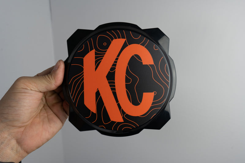 KC HiLITES Pro6 / Titan Gravity Light Cover Topo Overlays (Pair) - Universal
