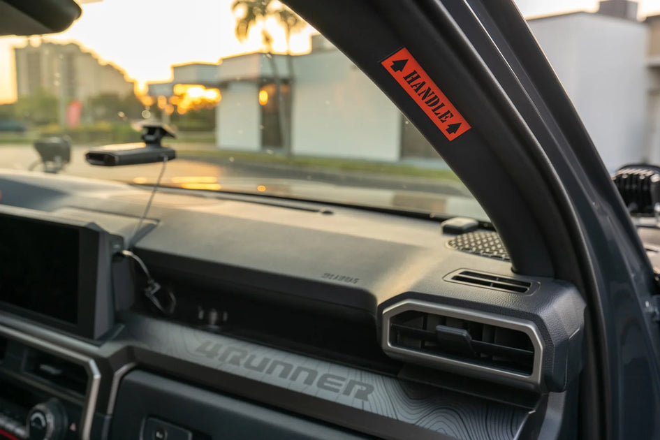 2024+ Tacoma / 2025+ 4Runner Passenger Side Grab Handle Warning Label ...