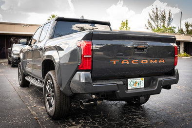 thumbnail image 2 of 3D Tailgate Letters For Tacoma 2024-2025 - Matte Black Raised Emblem Badges | Easy Installation Adhesive Backing 2 of 5