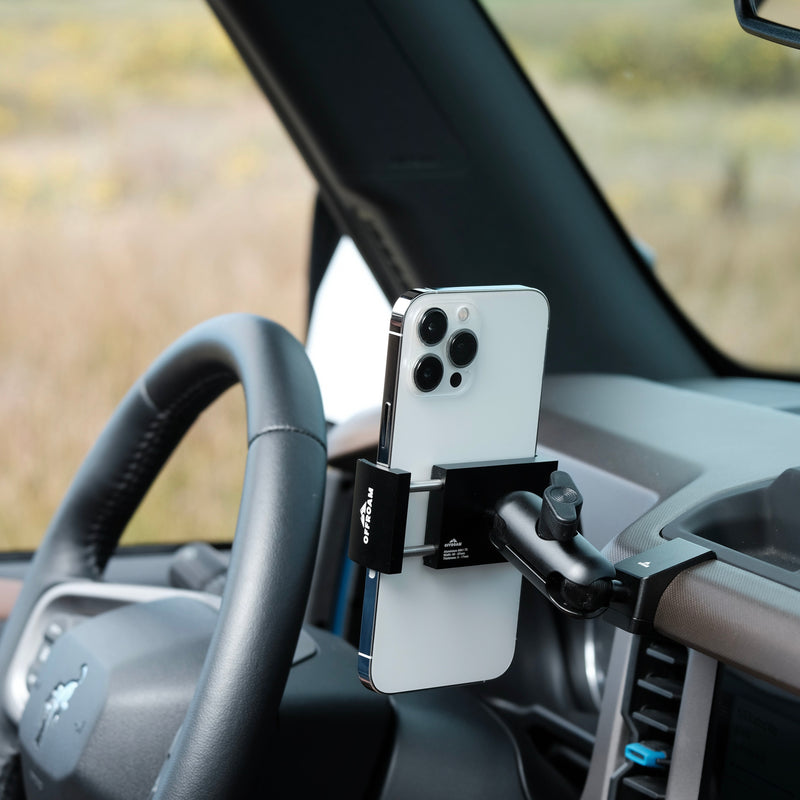 Offroam Standard Phone Mount - 2021+ Bronco (non Stitched Dash)