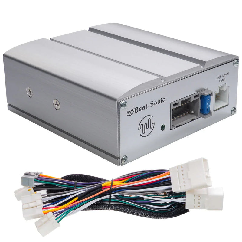 Beat-Sonic ENA-2T1 Plug and Play Encore Alpha Power Amplifier Kit for Select 1987-2021 Toyota, Scion and Subaru Models with 10 & 6 Pin Stereo Connectors