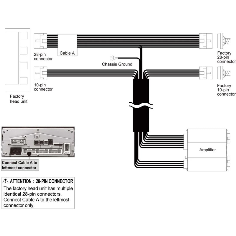 Beat-Sonic ENA-2T3 Plug and Play Encore Alpha Power Amplifier Kit - 2024+ Land Cruiser / Tacoma / 25+ 4Runner