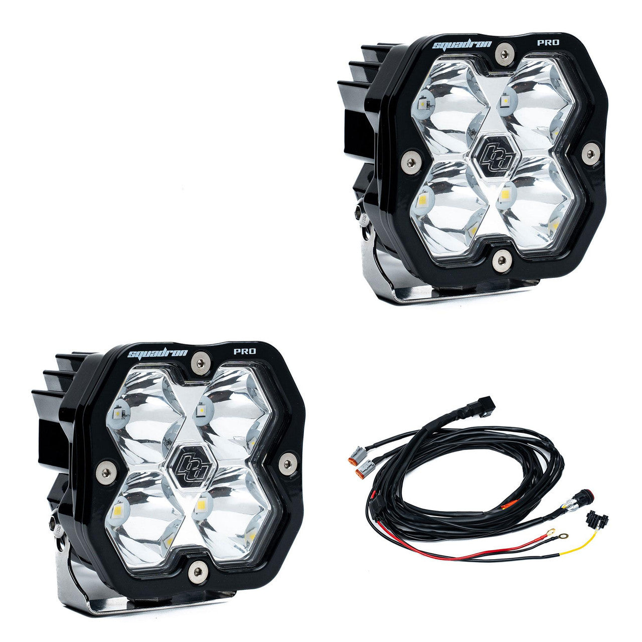 led fog light pods Baja Designs Squadron 2.0 Pro LED Spot Pair Baja Amber