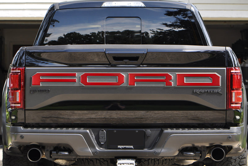 Domed Tailgate Letter Overlays - 2015-2020 F-150 Raptor