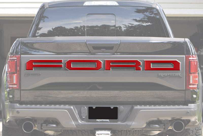 Domed Tailgate Letter Overlays - 2015-2020 F-150 Raptor