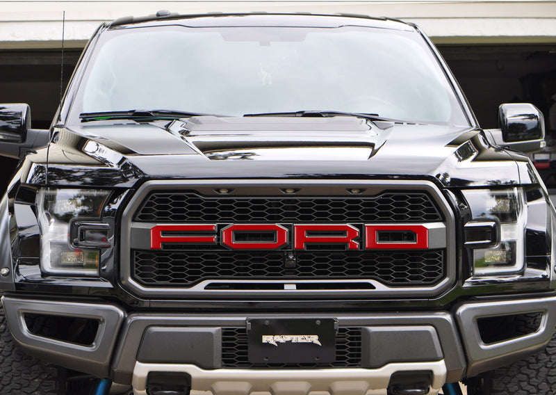 Domed Grille Letter Overlays - 2015-2020 Ford F-150 Raptor