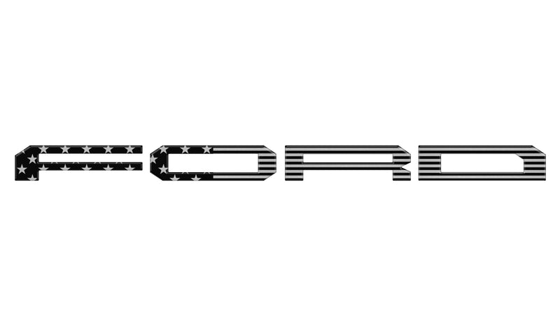 Domed Raptor Tailgate Letter Overlays - 2021-2025 Ford F-150 Raptor