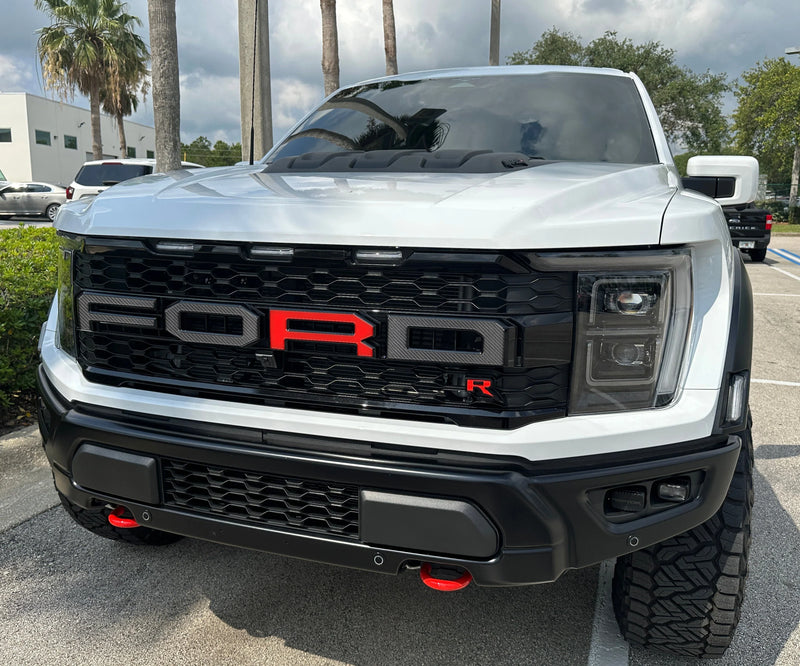 Domed Raptor Front Grille Letters - 2021-2025 F-150 Raptor