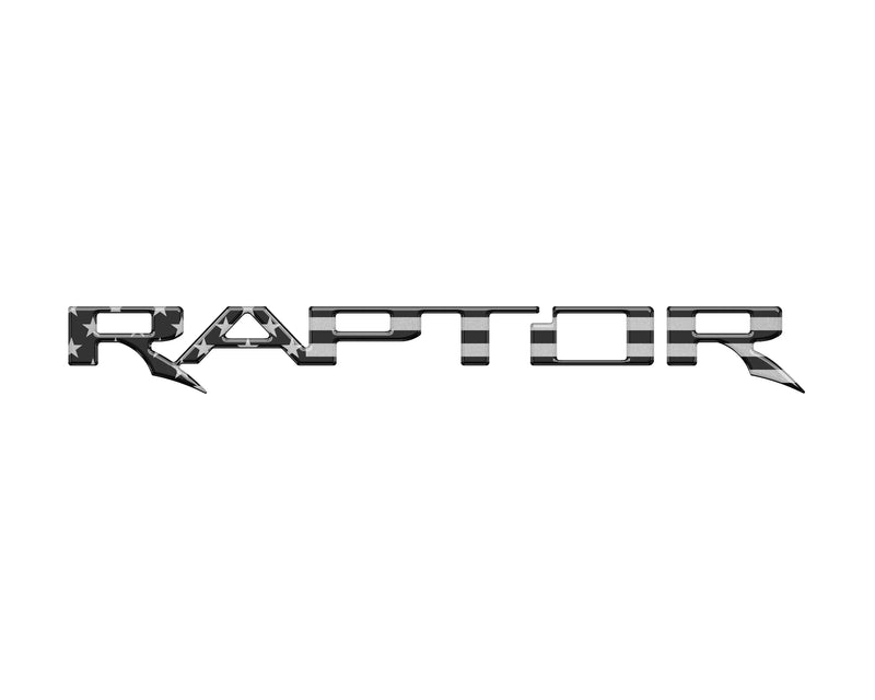 Domed Raptor Tailgate Emblem Inserts - 2017-2025 Ford F-150 Raptor