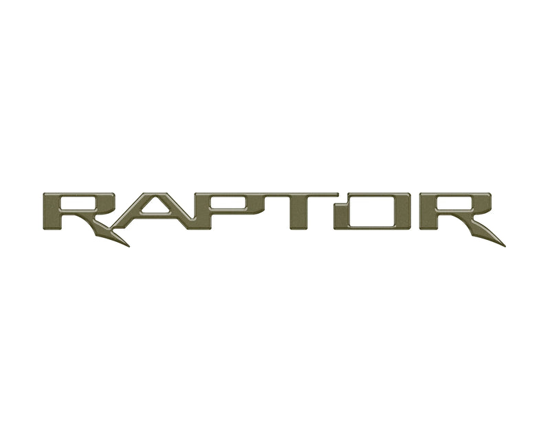 Domed Raptor Tailgate Emblem Inserts - 2017-2025 Ford F-150 Raptor