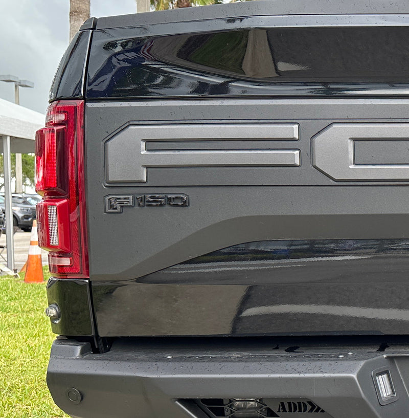 Domed Tailgate Applique Emblem Accent Trim - 2017-2020 Ford F-150 Raptor / King Ranch / Platinum / Limited