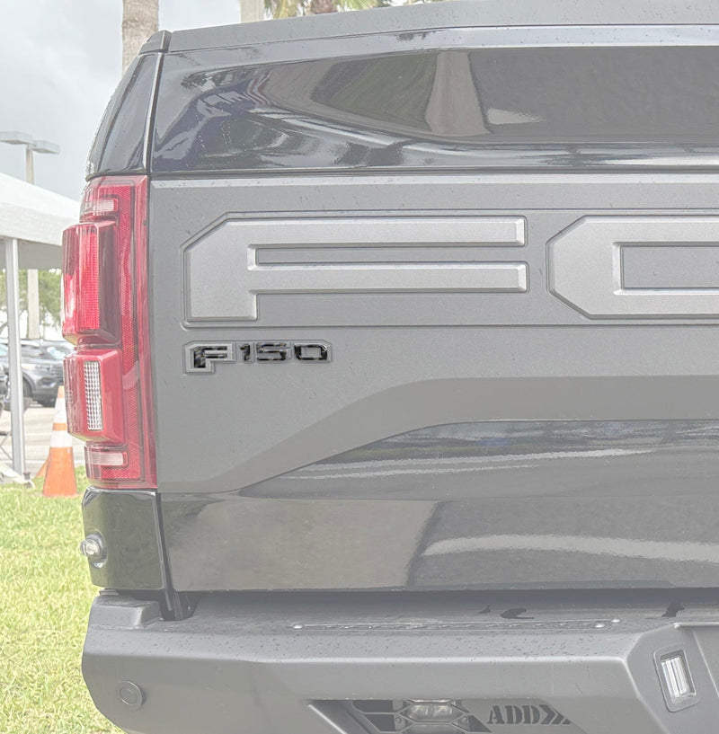 Domed Tailgate Applique Emblem Accent Trim - 2017-2020 Ford F-150 Raptor / King Ranch / Platinum / Limited