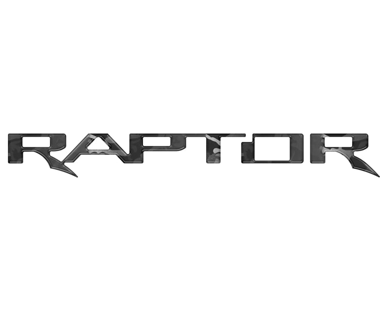Domed Raptor Tailgate Emblem Inserts - 2017-2025 Ford F-150 Raptor