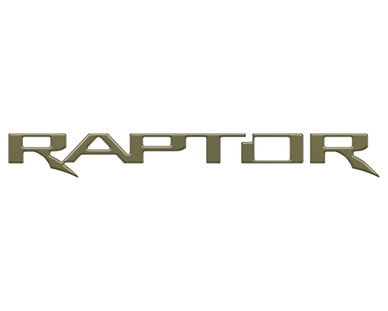 Domed Raptor Tailgate Emblem Inserts - 2017-2025 Ford F-150 Raptor