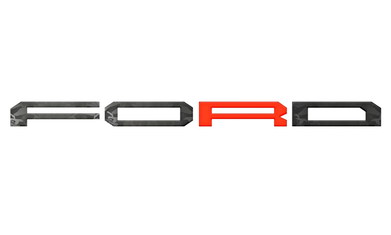 Domed Raptor Tailgate Letter Overlays - 2021-2025 Ford F-150 Raptor
