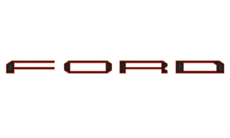 Domed Raptor Tailgate Letter Overlays - 2021-2025 Ford F-150 Raptor
