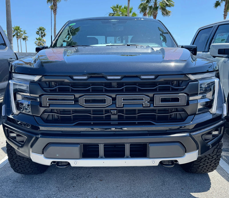 Domed Raptor Front Grille Letters - 2021-2025 F-150 Raptor