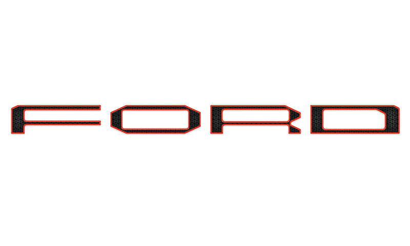 Domed Raptor Front Grille Letters - 2021-2025 F-150 Raptor
