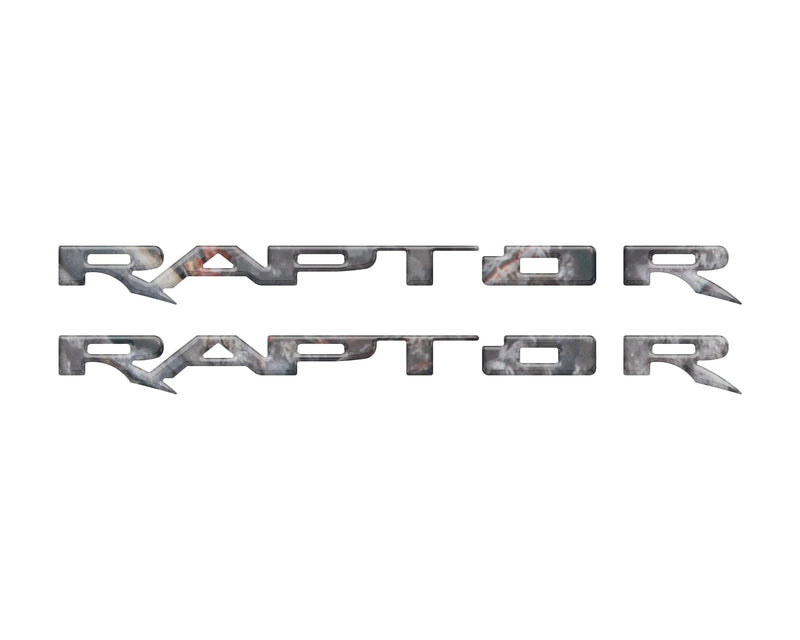 RAPTOR Running Board Emblem Overlays - 2017-2024 F-150 Raptor