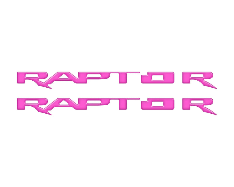 RAPTOR Running Board Emblem Overlays - 2017-2024 F-150 Raptor